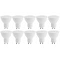 Miniatyrbilde 1 av 5: LED GU10 Spotlys, 5W varm hvit 3000K (tilsvarer 50W halogen) Energibesparende glødepære, 400lm 120 ° stråle ikke dimmbar, 10 stk