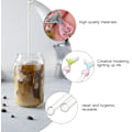 Miniatyrbillede 2 af 5: 2 stk. Swizzle Stick Glas Oliven Pige Hjerte