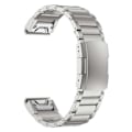 Miniatyrbilde 1 av 5: Smartklokkearmbånd i titanstål med 3 perler for Garmin Descent G1/Fenix 7/6 Pro/5 Plus - 22 mm, universelt hurtigutløser-erstatningsarmbånd Silver
