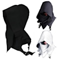 Miniatyrbillede 2 af 5: Rogue Cowl Middelalder Hættehat Rogue Ridder Cosplay Rogue Rollespil White