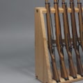 Miniatyrbillede 2 af 5: Detaljeret 1/6 Trægeværstativ Display til 12 tommer Actionfigur