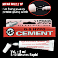 Miniatyrbilde 1 av 5: 9ml Gs Hypo Cement Presisjonsapplikator Lim Kalk For Glui én størrelse