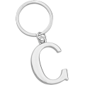 Miniatyrbillede 1 af 3: Nøglering Bogstav - Initial Alfabetet Nøglering Charm Bogstav C