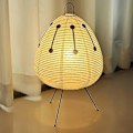 Miniatyrbillede 1 af 5: Bordlampe: rispapir standerlampe til soveværelse, studie, stue, bar - belysningsarmatur til boligindretning 3 farver B