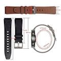 Miniatyrbild 4 av 5: Läderarmband för Huawei Watch GT2 Pro Black Red Lines