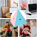 Miniatyrbilde 5 av 6: Pyramid Speed Cube - ABS Material Pyraminx Stickerless | Oppmuntre til læring Magic Cube | Flytende rotasjon Puslespill Twist | Visuell glede Puslespill Cube leketøy maple leaf