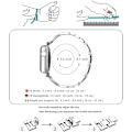 Miniatyrbilde 6 av 6: Smykkeklokkearmbånd for iWatch Strap Series Kvinner Krystalldiamant Armbånd Rustfritt Stål Bånd Silver 42/44/45mm