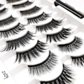 Miniatyrbilde 6 av 10: 10 par magnetiske øyevipper Eyeliner Liquid & Pinsett Sett