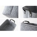 Miniatyrbilde 4 av 5: Oppbevaringskurv med to håndtak, filtkurv for leker, bøker, magasiner grey 33CM*23CM*20CM