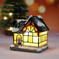 Miniatyrbilde 3 av 5: Julelandsbyhus, LED Julepynt Harpiks Snøhus Med (D)