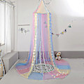 Miniatyrbillede 4 af 5: Sengehimmel med lys Sengehimmelgardiner til piger Toddler Sengehimmel til piger tao Rainbow