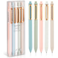 Miniatyrbillede 1 af 6: Tilbagetrækkelige Gelblæk Rollerball Penne, 0,5 mm Fin Spids, Sort Blæk, Gelpenne, Glat Skrift, 5 Pak