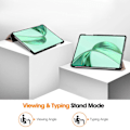 Miniatyrbild 3 av 5: For Honor Pad X8a Fodral Anti-Drop Läder Stativ Tabletskydd Rose Gold