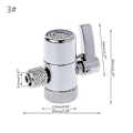 Miniatyrbillede 1 af 4: Vandfilter Hane Omskifterventil RO System 1/4\" 2.5/8\" 3/8\" Slangekobling Høj Kvalitet 3