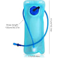 Miniatyrbild 2 av 5: 2L Hydration Bladder för Cykling Vandring, Läckagesäker Resevattenbehållare Vattenförvaringsblåsa med Isolerad Slang