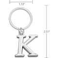Miniatyrbillede 3 af 3: Nøglering Bogstav - Initial Alfabetet Nøglering Charm Bogstav K