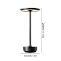 Miniatyrbild 5 av 5: Sladdlös Bordslampa Dimbar Vattentät Metall USB Uppladdningsbara Bordslampor - 1 st S2024123012091 Gold
