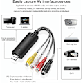 Miniatyrbilde 2 av 5: VHS til Digital Konverter 2024, Hi8 VHS til DVD Video Capture Card, Digital Video Audio Konverter Adapter, VHS til USB Konverter
