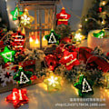 Miniatyrbillede 1 af 3: 1 stk 1,5 m lyskæde juledekoration julemandsform gave natlys lyskæde uden batterier til stue Christmas Star