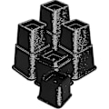 Miniatyrbilde 1 av 5: 8 stk. Premium Justerbare Møbelhevere (4 Høye og 4 Lave) - Heavy Duty Hever med God Plassbesparelse - Sengeheving, Bordheving, Stol eller Sofa