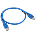 Miniatyrbilde 2 av 5: Dobbel USB-kabel med hannender, USB til USB, for harddisk kabinetter, bærbare datamaskiner, ny