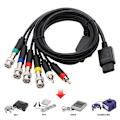 Miniatyrbillede 4 af 5: RGB/RGBS Kabel til N64 SFC SNES Videokonsoller Kompositkabel med Stærk Stabilitet