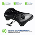 Miniatyrbilde 5 av 5: Pro-kontroller for Wii U, Trådløs Kontroller for Nintendo Wii U Controller Gamepad Joystick Dobbel Analog Spillkontroller (Svart)