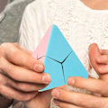 Miniatyrbilde 3 av 6: Pyramid Speed Cube - ABS Material Pyraminx Stickerless | Oppmuntre til læring Magic Cube | Flytende rotasjon Puslespill Twist | Visuell glede Puslespill Cube leketøy corner
