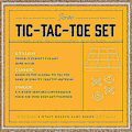Miniatyrbilde 2 av 5: Tic-Tac-Toe Brettspill i Massivt Tre - 10 Deler Premium Giant Gull 14 Tommer - Utendørs/Innendørs Festsett Leke for Barn/Voksne - Hageunderholdning