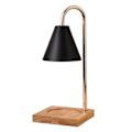 Miniatyrbilde 3 av 3: Dimbar Lysvarmer Lampe Lys Smelter Bordlampe Duftlys Holder For Krukke Lys Voks Smelting-hy Log   Black Cover