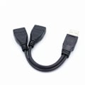 Miniatyrbillede 1 af 4: RYRA 1PC USB 3.0 A 1 Han Til 2 Dobbelt USB Hun Data Hub Strømadapter Y Splitter