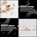 Miniatyrbilde 7 av 8: Klips Merktavle Bordholdere Metall Fil Klesklyper Festesystem Papir Tommel Vindtett Bilde Stativ Bordnummer Stativ Foldback Kontormapper Rose Goldx2pcs