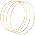 Miniatyrbillede 1 af 5: 30 cm store metalringe i guld til DIY bryllupper