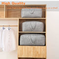 Miniatyrbilde 7 av 7: Klær Oppbevaringspose Dyne Oppbevaringsposer King Size Oppbevaringsposer for Dyner Klær Quilt Tepper Sengetøy Dyneposer Under Sengen Oppbevaringsposer med Glidelåser Grey 75L*6PCS