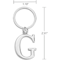 Miniatyrbillede 3 af 3: Nøglering Bogstav - Initial Alfabetet Nøglering Charm Bogstav G