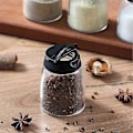 Miniatyrbilde 5 av 5: 4 stk Doble Lokk Krydderstrøere Glassflasker Krydderstrøere Sikt Barbecue Krydderglass Salt And-Yvan Apricot