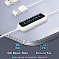 Pikkukuva 3 / 4: Kannettava USB PC - PC -siirtokaapeli Online Share Sync Link Net Direct -datatiedostojen siirtosilta Helppo käyttö Uusi