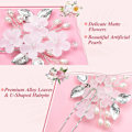 Miniatyrbild 3 av 5: 5-pack Bröllops Hårklämmor Blomma Merle Bröllops Hårtillbehör Silver Bröllops Hårtillbehör Hår U-Form Bröllop