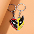 Pikkukuva 4 / 5: Wolverine Deadpool Avaimenperäkaulakoru Miesten Seosriipus Cosplay Avaimenperät Lahja Keyring