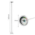 Miniatyrbillede 2 af 5: Komposttermometer, Bærbart Jordtermometer til Havejord, Komposttermometer med Urskive, Kompostmåleværktøj