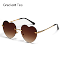 Pikkukuva 1 / 10: Sydämenmuotoiset aurinkolasit naisille Gradient Tea