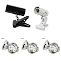 Miniatyrbillede 2 af 5: Reptil Lampe med UVB + UVA, Clip-on Keramisk Holder til Skildpadde Solbadning og Opvarmning, Firben Belysning White A2