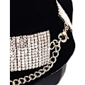 Miniatyrbilde 3 av 6: Rhinestone Statement Halskjede for Kvinner Tassel Bib Choker Krage Chunky Kostymesmykker A