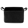 Miniatyrbilde 1 av 5: Oppbevaringskurv med to håndtak, filtkurv for leker, bøker, magasiner black 39CM*29CM*25CM