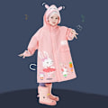 Pikkukuva 5 / 5: Sadetakki Huppu Lapset Vedenpitävä Poncho Lapset Unisex Lätäkköasu Eläinkuvio Unisex Sadevaatteet Pitkä Takki Takki