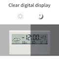 Miniatyrbild 3 av 7: Inomhus digital klocka termometer väckarklocka LCD veckodag lättläst kalenderpåminnelser hemväderövervakning