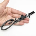 Miniatyrbilde 3 av 5: 1 stk Bildekor Styling 3D Challenger Bakre Bildekor Emblem for Dodge Chrysler Mopar SRT Bildekor Dekor Silver