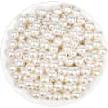 Miniatyrbillede 1 af 8: Til håndværk, elfenbensfarvede imiterede perler, små syede perler med huller, kan bruges til at lave armbånd, halskæder, hår, håndværk, dekorationer og vaser 12 MM