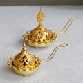 Miniatyrbillede 4 af 5: Røgelsesbrænder Ornament Dekoration Kegle Røgelsesholder til Kontor Ramadan Soveværelse 7x12.5cm