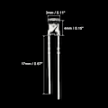 Miniatyrbilde 2 av 5: 2x3x4mm x LED Lyspære, 200 stk Rektangulære Lyse LED-er for Elektroniske Komponentindikatorer, Hvit